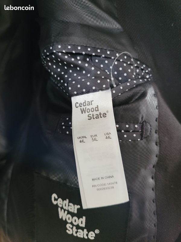 Veste de costume noire taille 54 L - 15 euros (image 2)