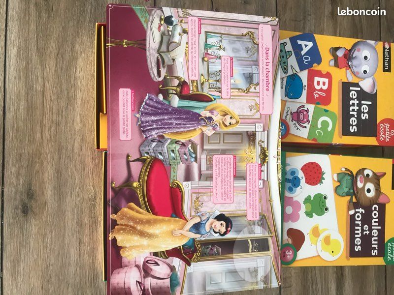 Lot de 3 jeux éducatifs maternelle (lettres, couleurs et formes, livre Disney éducatif) (image 2)