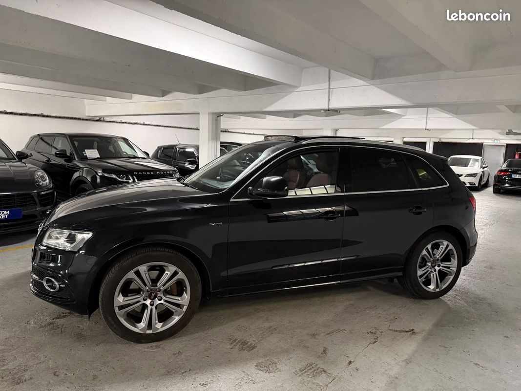 AUDI Q5 2.0 Hybrid 245ch AVUS - 2013 - 135 000 km - BOITE AUTO - INTERIEUR CUIR NAPPA ROUGE - TOIT OUVRANT - CAMERA DE RECUL - GPS - CARPLAY - BATTERIE HYBRIDE NEUVE - SUIVI COMPLET (image 8)