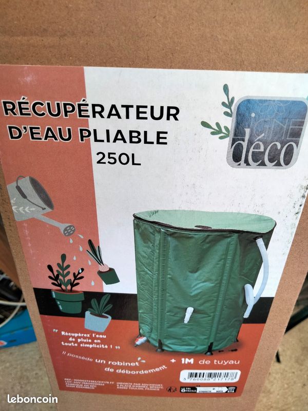 Tonneau eau de pluie pliable neuf (image 1)