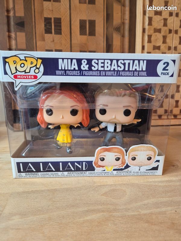 Funko Pop! La La Land Mía & Sebastian 2 Pack Rare Vaulted Vinyl Figures