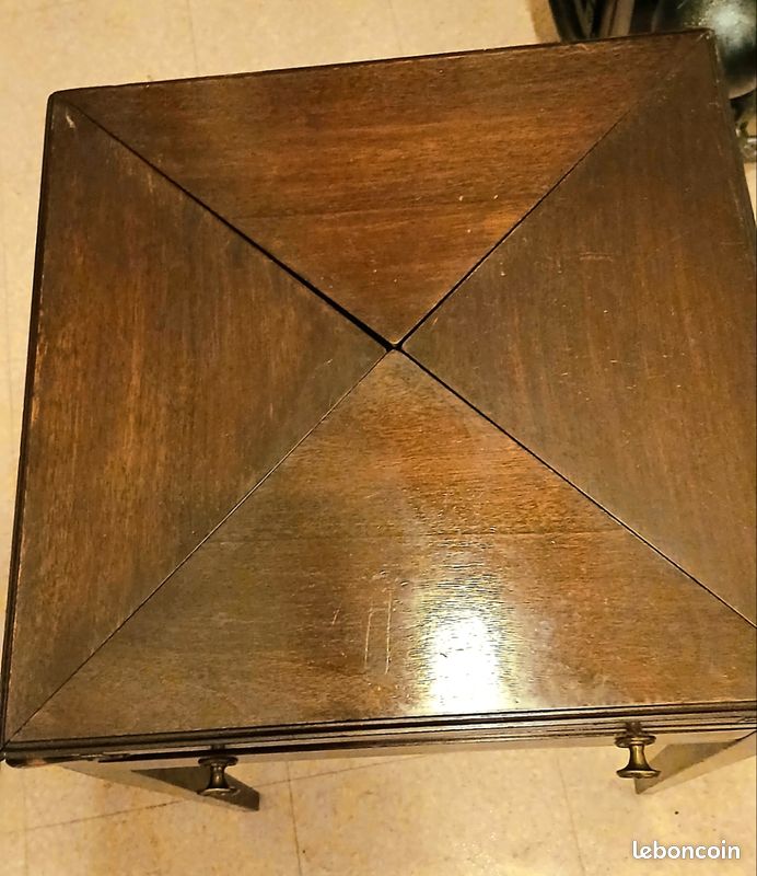 TABLE ANCIENNE Dite "MOUCHOIR" EN ACAJOU (image 7)