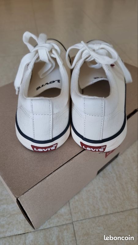 Basket Levis Homme blanche Chaussures