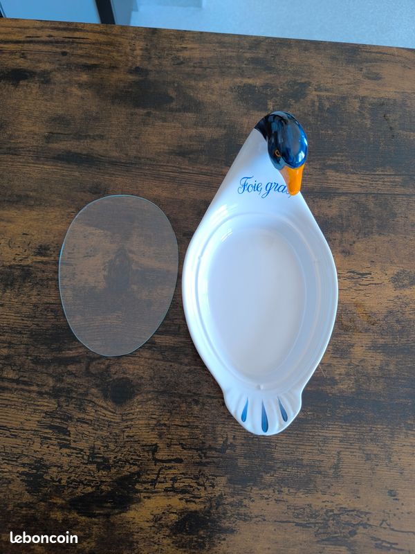 Lot De Porcelaine Revol – Plat à Pain Grillé Canard Et Terrine à Foie Gras, Neufs