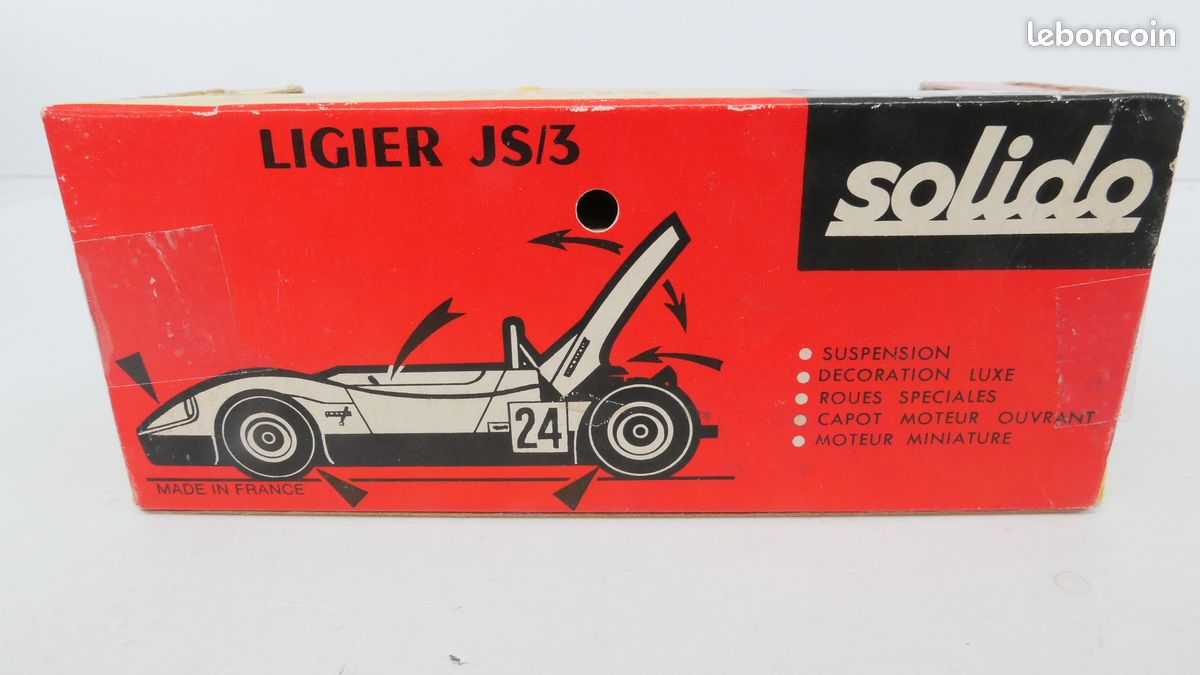 Solido N°195 – Ligier JS/3 Jaune #24 – 1/43, état Neuf En Boîte