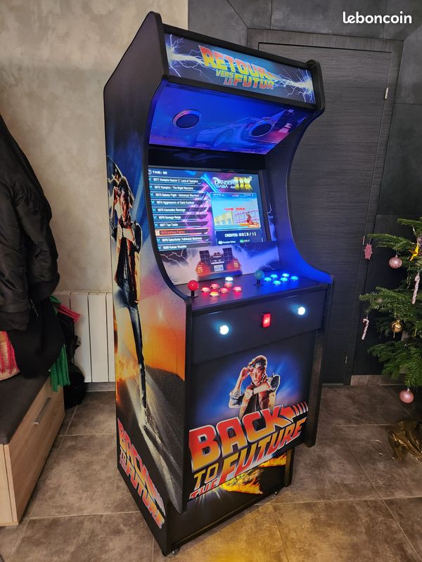 Stickers Borne D'arcade Retour Vers Le Futur (Modèle 1) - Décor Vintage - Neuf