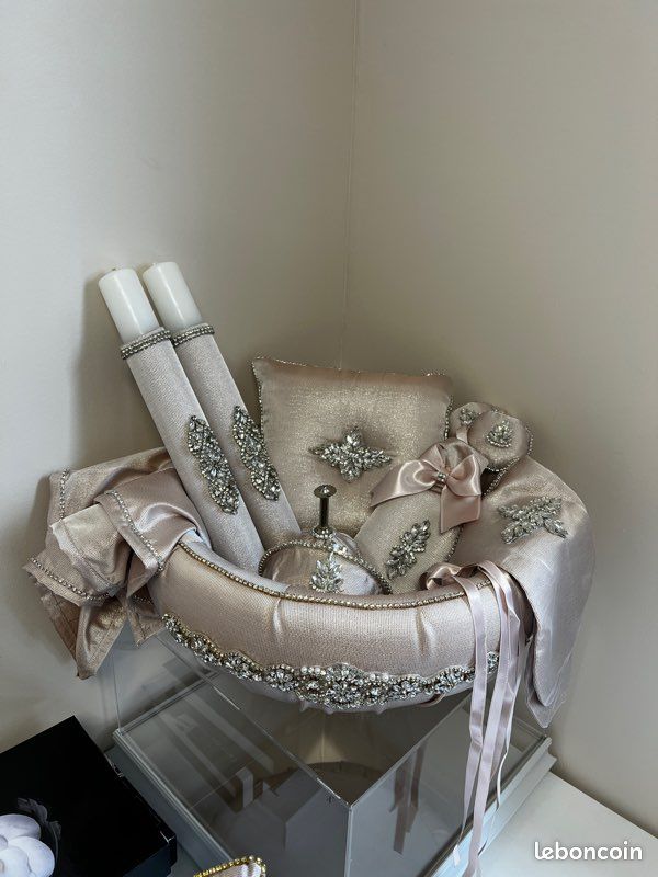 Corbeille Henna rose et strass (image 4)