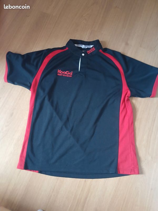 Maillot Rugby Kooga Taille M – Rouge/Noir/Blanc, Neuf Avec Étiquettes