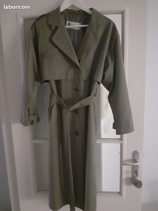 Manteau Long Femme Claude Havrey – Marron – Fausse Fourrure Vintage