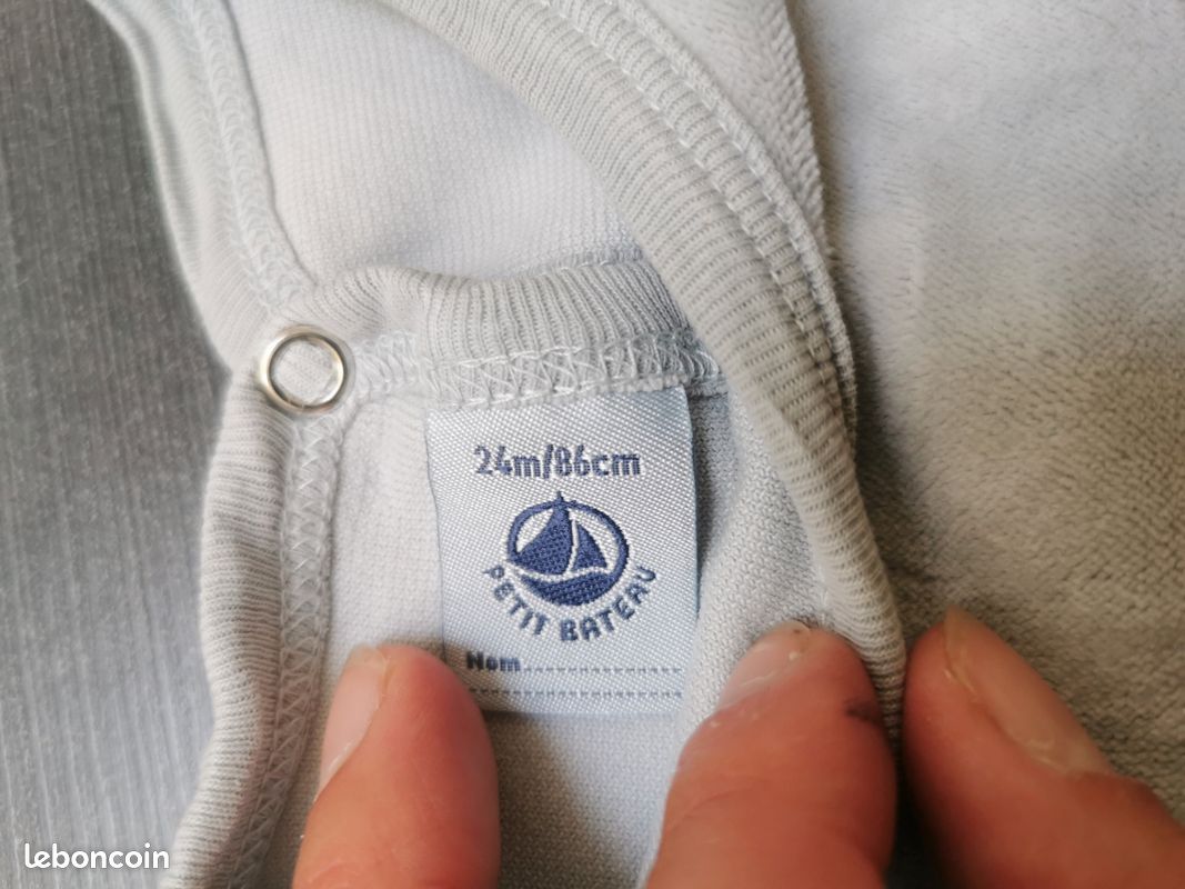 Pyjama bébé polaire Petit Bateau 24 mois (image 2)