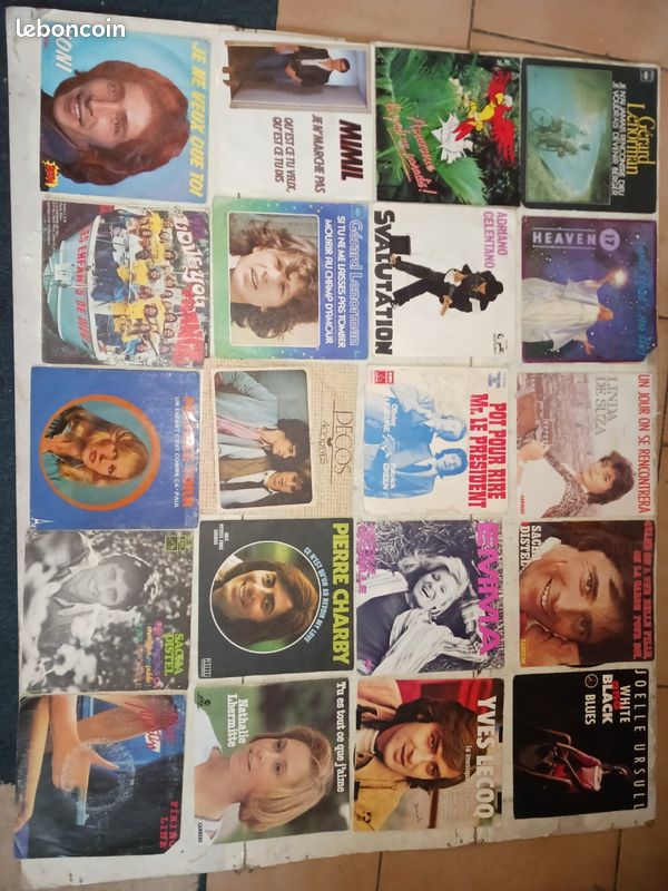 Gros lot vinyles 45 tours année 60-70-80 (image 2)