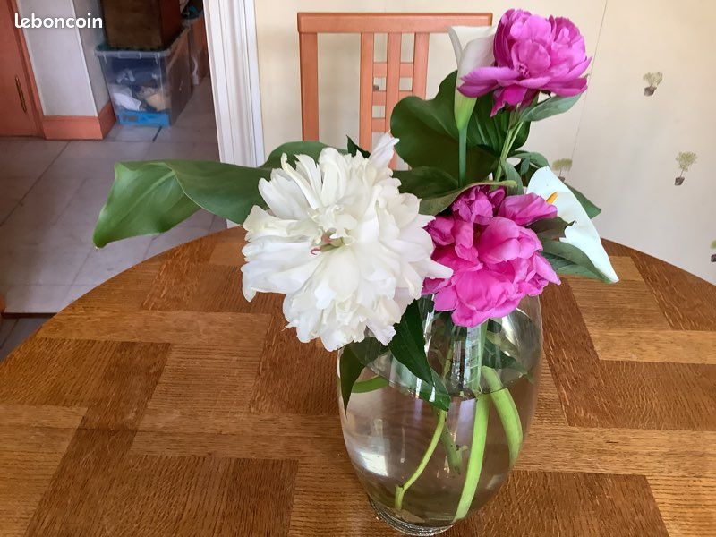 Grand vase en verre oblong hauteur 30 cm (image 14)