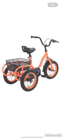 Vélo tricycle pour enfant 12/16, réglable en hauteur (siège de 21,65 à Vélo tricycle pour enfant 12/16, réglable en hauteur (siège de 21,65 à