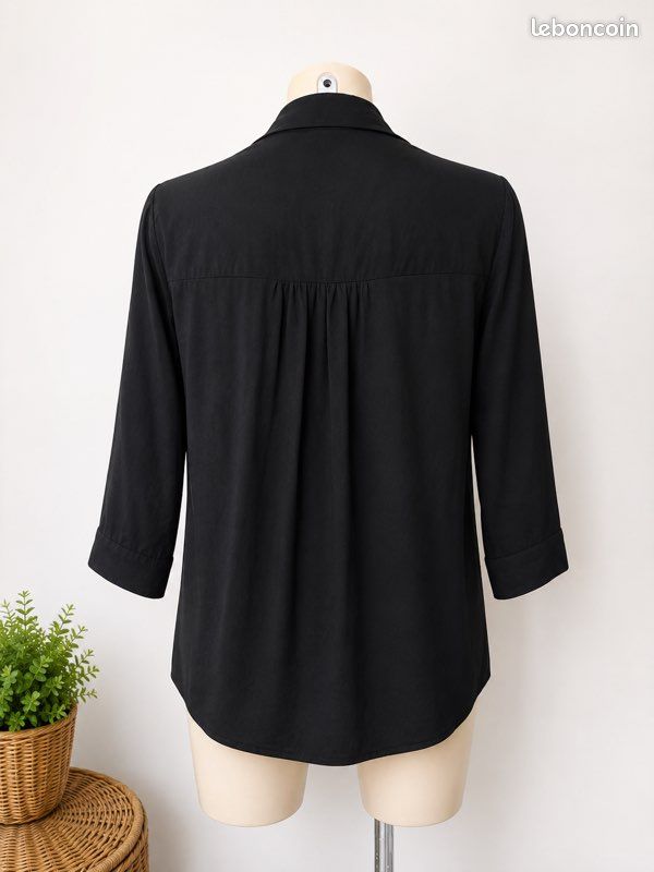 Chemise Bershka M noir (image 3)