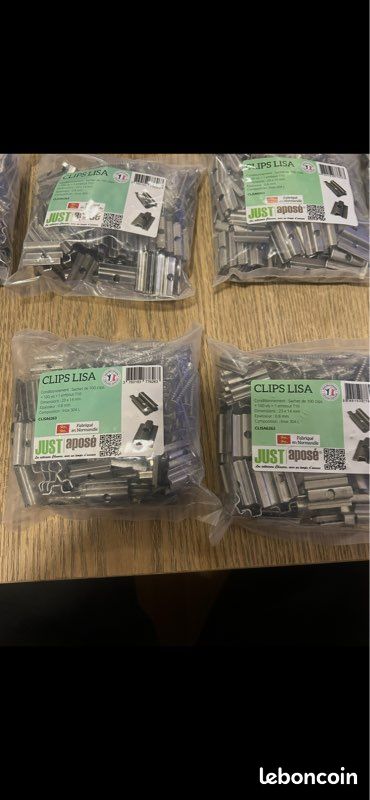 Sachet de 100 clips + 100 vis pour terrasse composite (image 3)