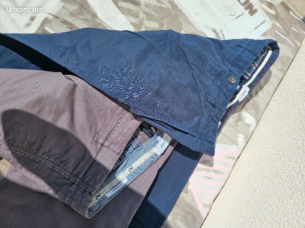 2 pantalons chinos Jules taille S (image 9)