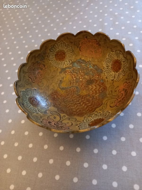 Ancien Gong Balinais En Laiton Martelé à La Main Début XXème  D Xxeme 1259700788