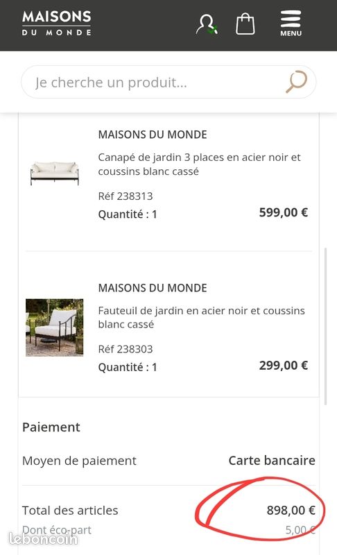 Ensemble canapé + fauteuil (image 12)