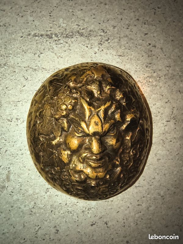 Presse papier en laiton bacchus Dionysos (image 5)