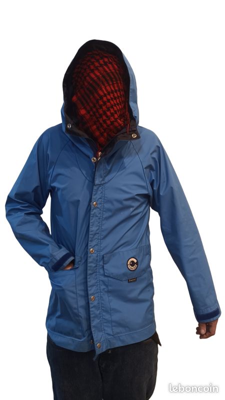 Veste de pluie femme Raintech vintage indigo Horse Pilot | OHLALA