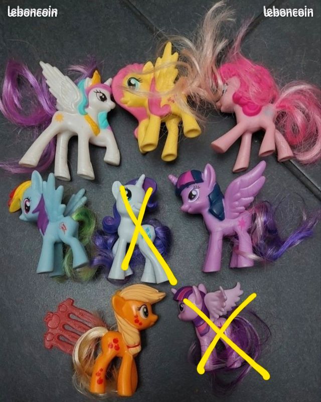 8 Figurines my little pony (dont 2 sous blister) (image 1)