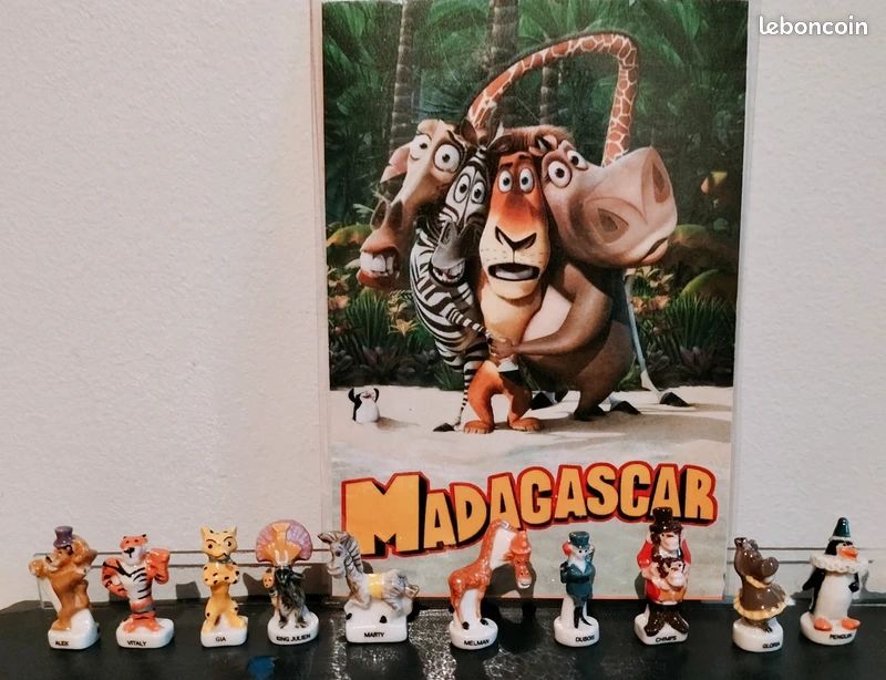 Série complète de 10 fèves "Madagascar3 " (image 2)