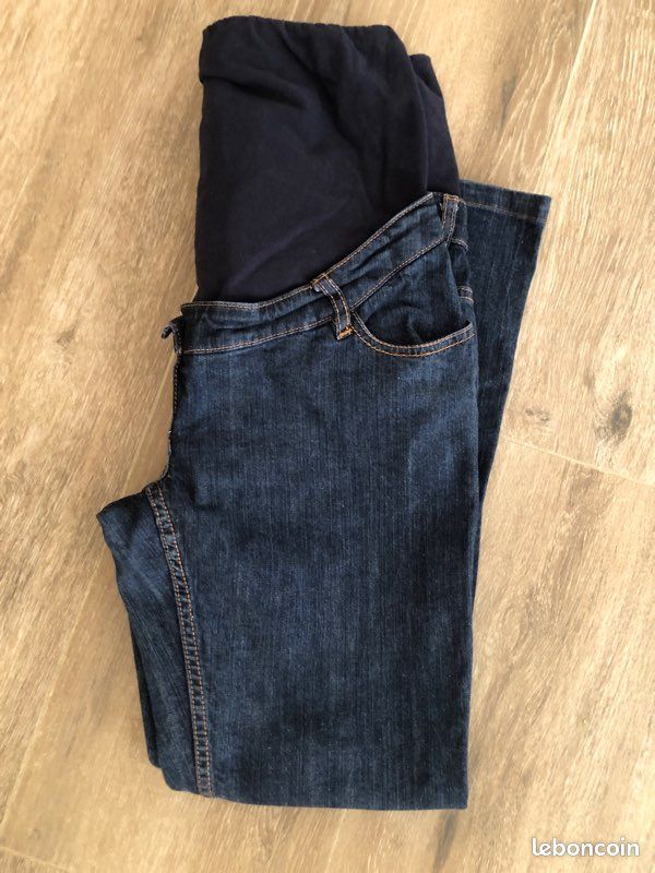 Pantalon Grossesse Femme Vertbaudet Jean Droit De Grossesse Bandeau Sans Couture La REDOUTE