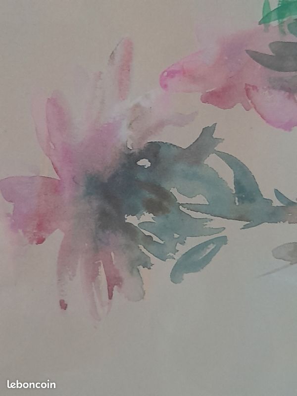 Grande aquarelle Th. LEHUCHER. XXeme (image 3)