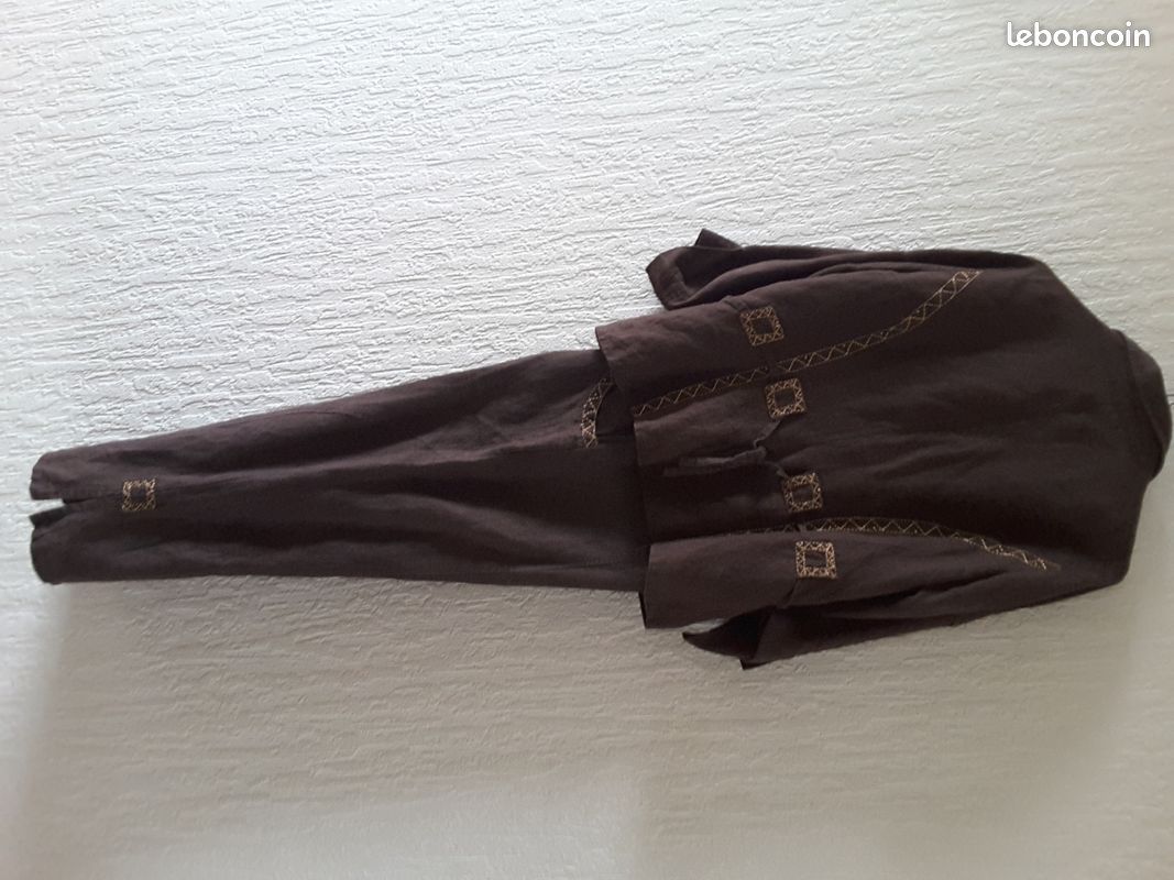 Pantacourt Patrice Breal – Taille 40/42 – Bleu Très Foncé – Occasion Très Bon état – Femme