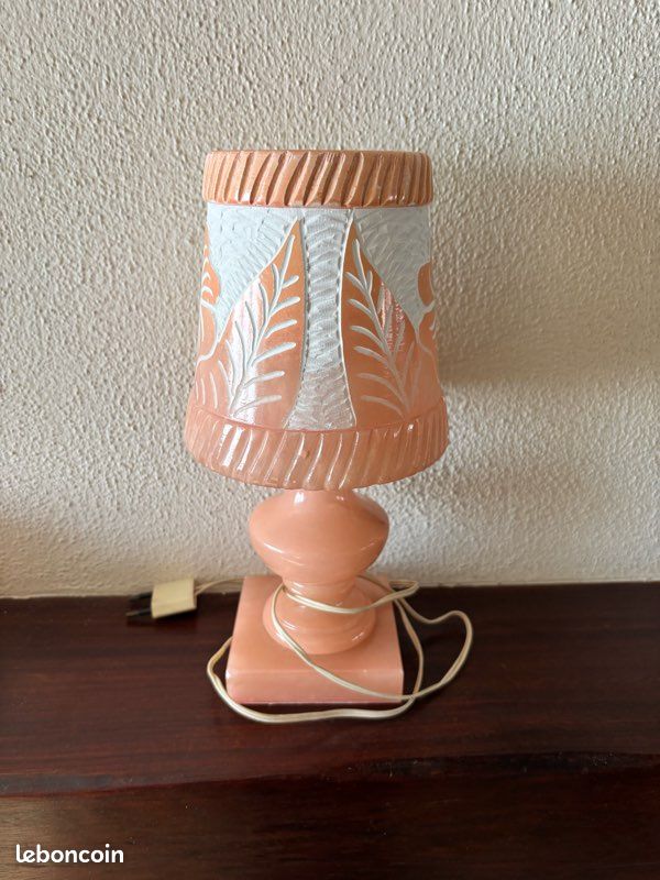 Lampe albâtre rose (image 4)
