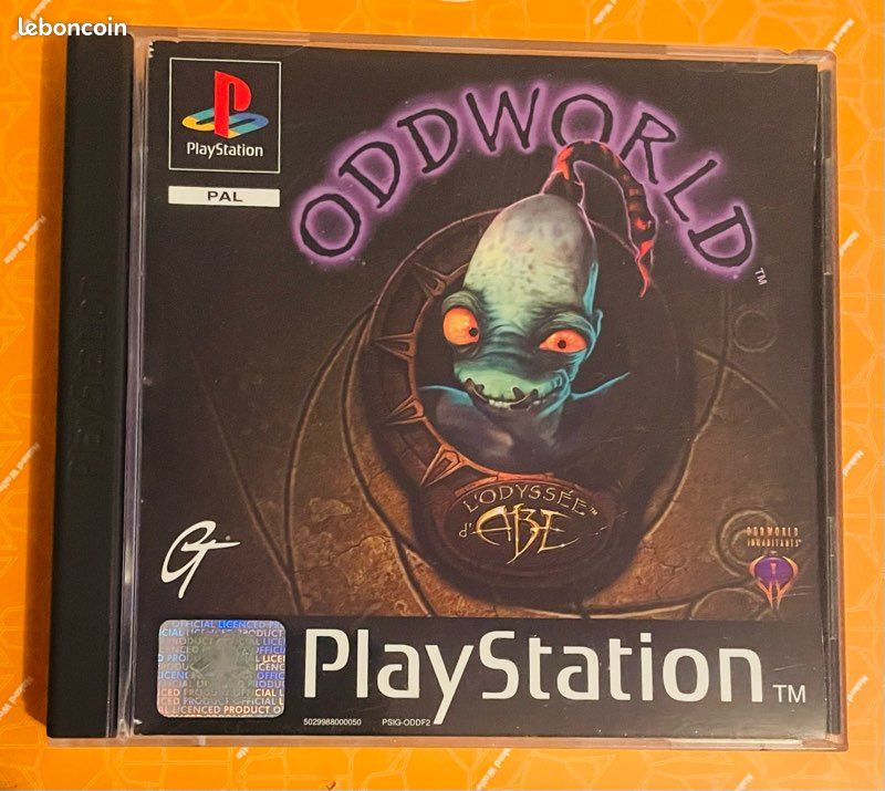 Jeu ODDWORLD L'Odyssée D'Abe - PS1 PlayStation 1 - Version PAL Complète