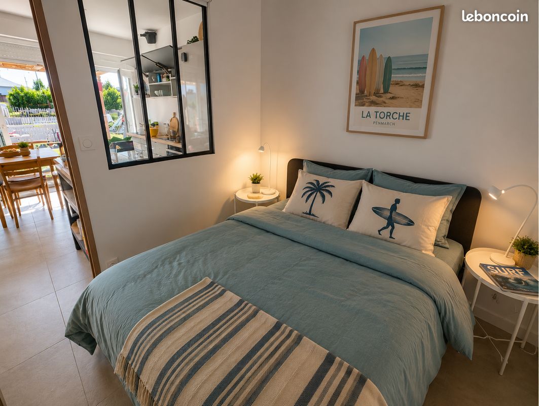 Lit 160 cm avec matelas assorti état neuf (image 1)