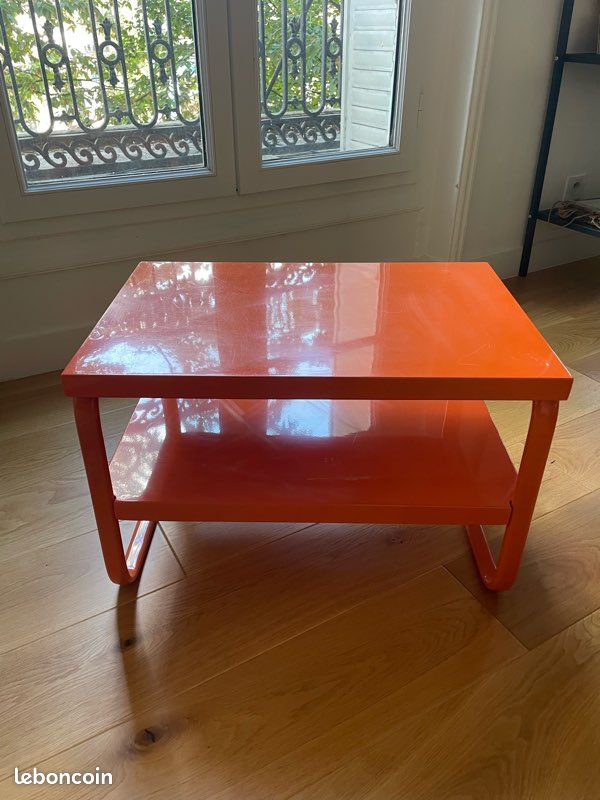 Table basse orange vintage (image 4)