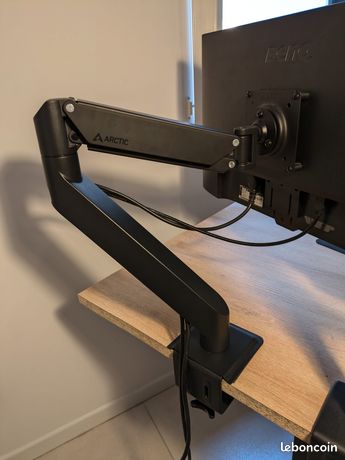 Support écran Articulé ARCTIC X1-3D - Bras à Gaz - Jusqu'à 43" 10kg - VESA 100x100 - Noir