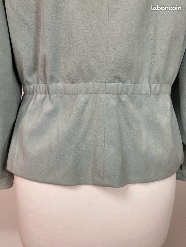 Blazer en velours bleu clair vintage taille S (image 10)