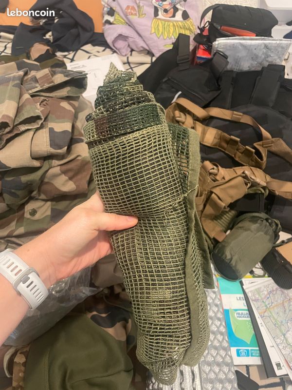 Filet de camouflage individuel vert pour plein air (image 1)