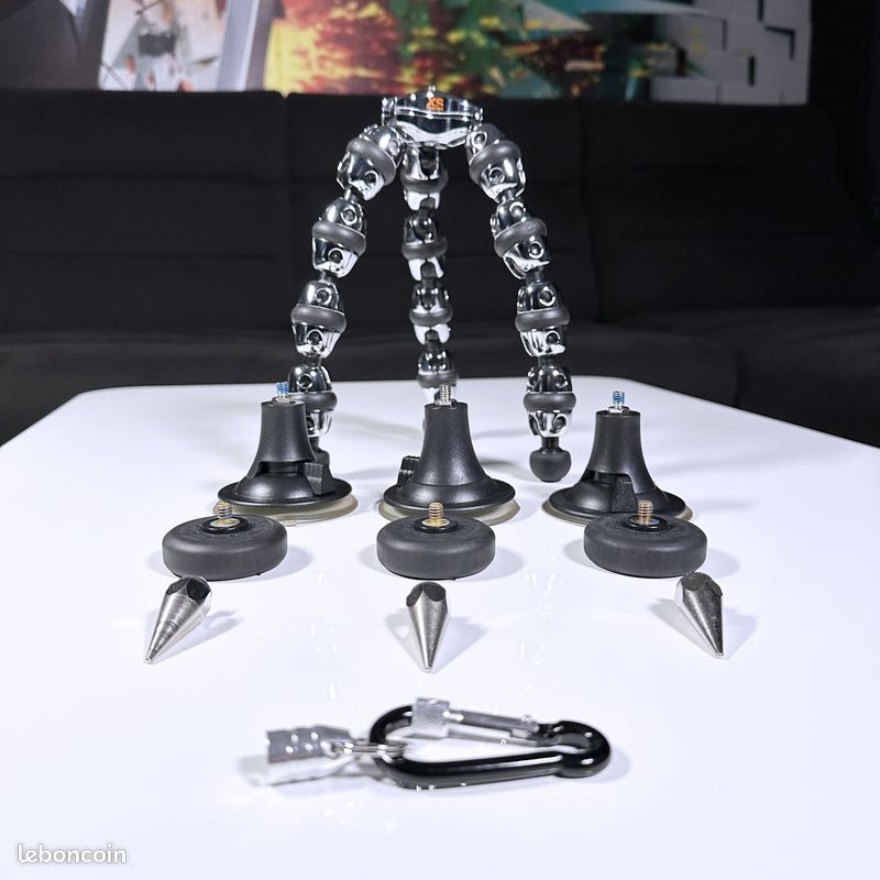 Trépied articulé XSories + pieds interchangeables – Kit complet avec mallette (image 7)