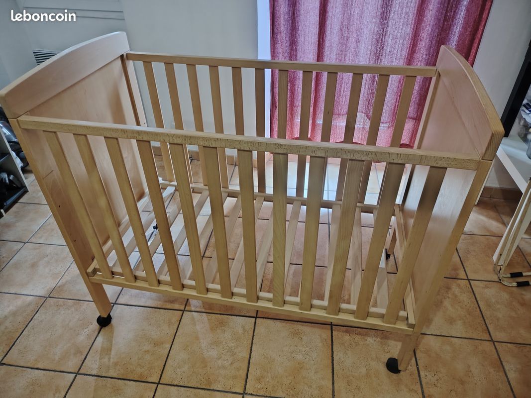Lit bébé en bois Childwood – 120 x 60 cm (image 1)