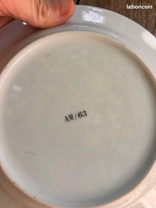 12 assiettes 19 cm décor Vichy (image 5)