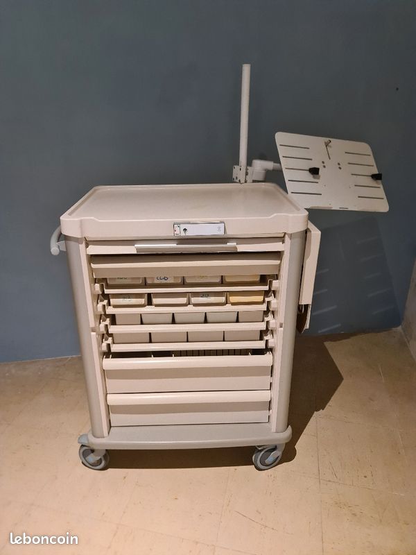 Servante d'atelier vide avec différents tiroirs (image 1)