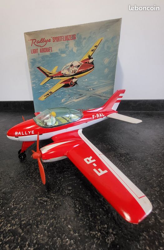 Joustra Aéro-Club Avion Métal Réf 555, 1960, Bon état Incomplet