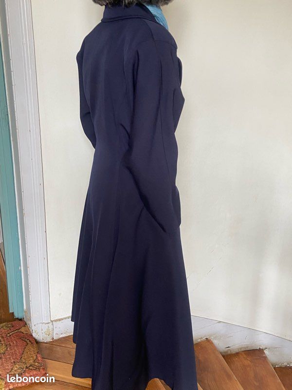 Manteau créateur ample pure laine T38 (image 2)