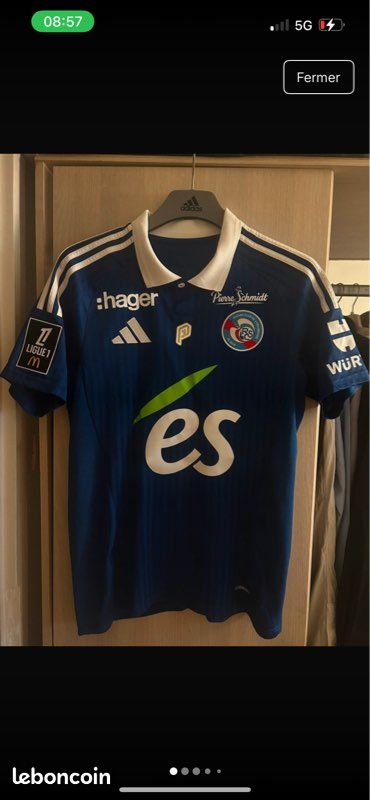 Maillot domicile authentique Strasbourg Alsace saison 2024