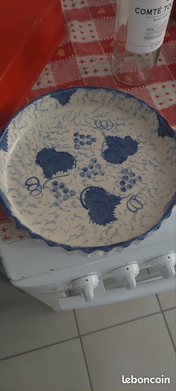 Plat à tarte poole pottery (image 1)