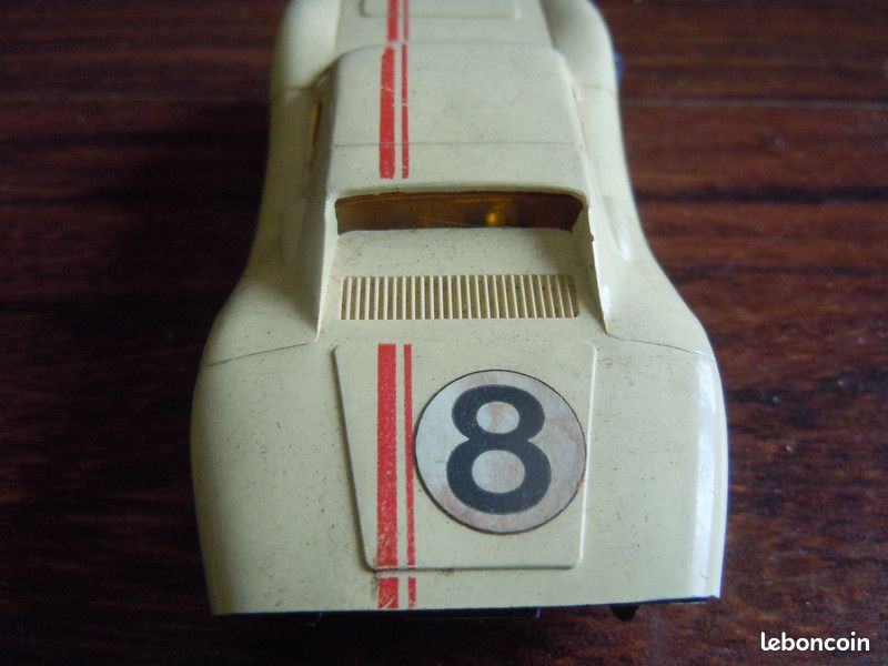 JOUEF Slot Car - Voiture De Circuit Porsche GT Blanche N°8 - Échelle 1/43, 12V, Occasion
