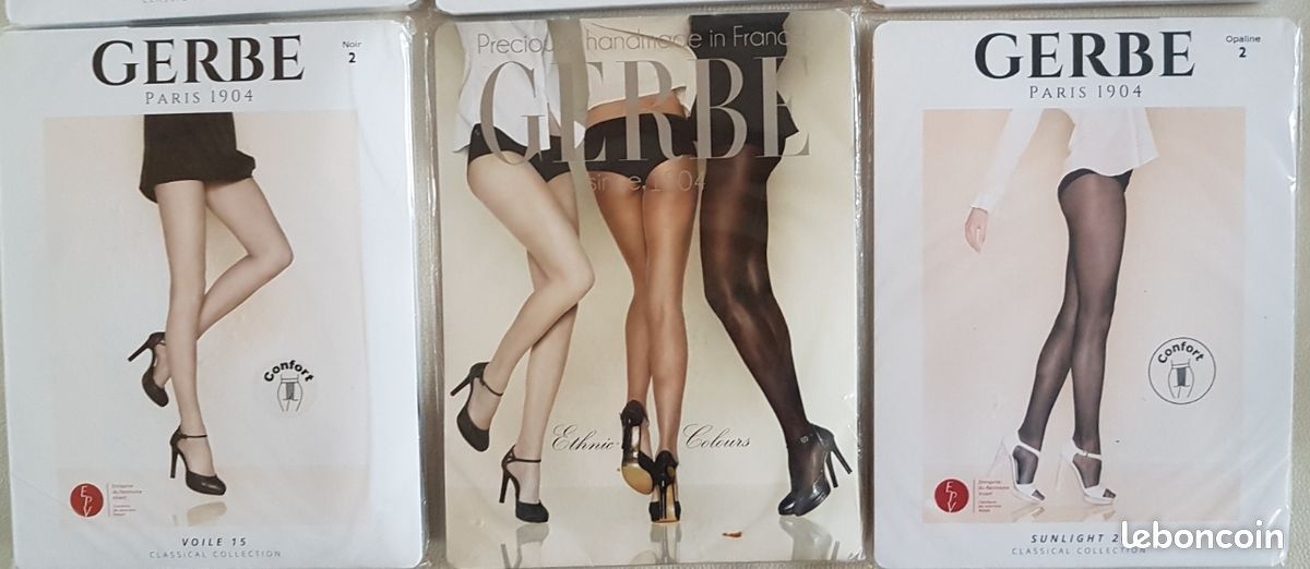 Collants Très Fins GERBE Voile 20 - Taille 0 Couleur Opaline - Neuf Avec étiquettes