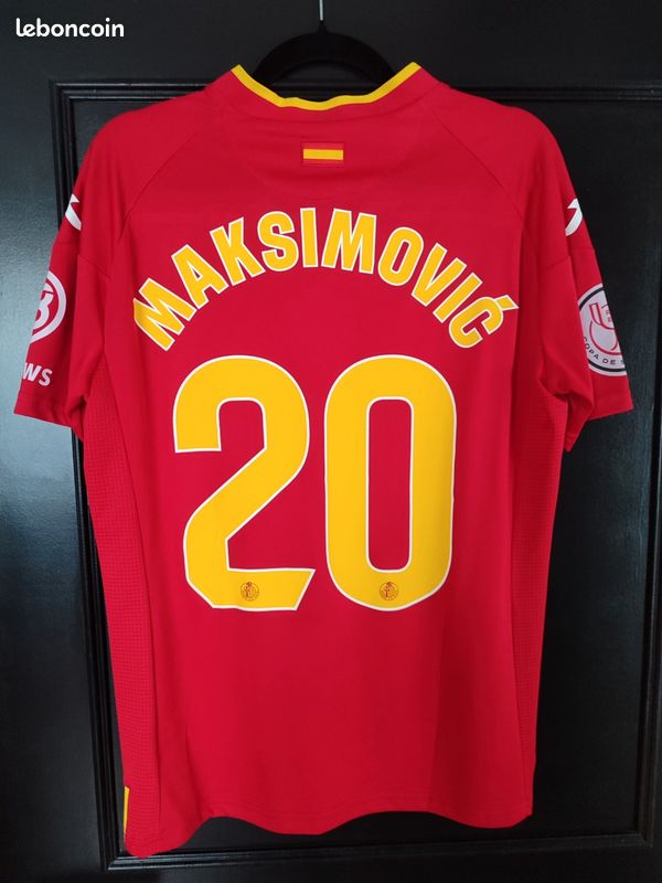 Maillot De Match Getafe Nemanja Maksimovic – Copa Del Rey 2024, édition Espagnole