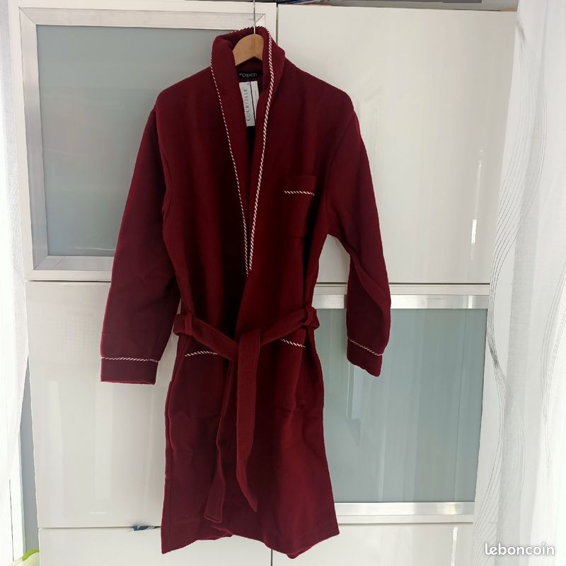Daxon Robe Robe De Chambre Homme En Courtelle Robe De Chambre En