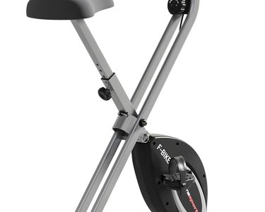 Vélo D'Appartement Ultrasport F-Bike Pliable - 8 Niveaux Résistance, Écran LCD, Capteurs Pouls, Max 130kg, Silencieux