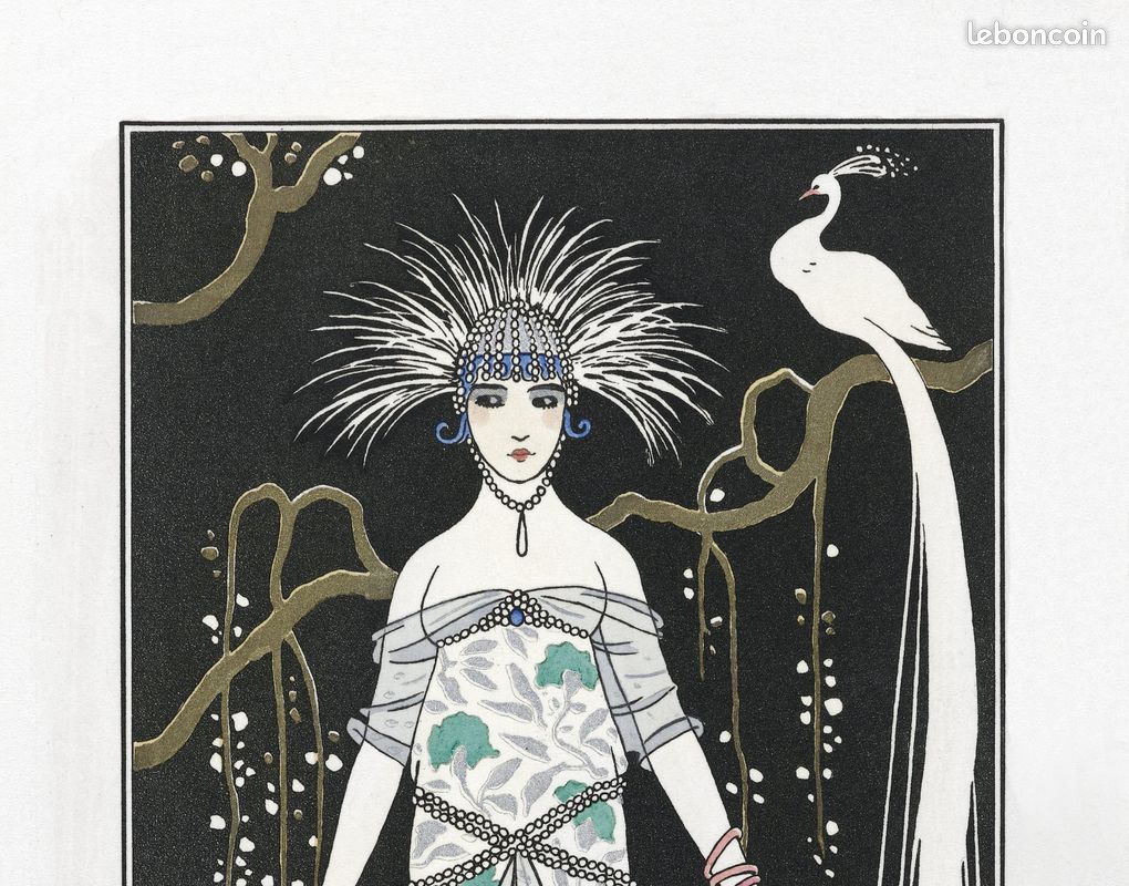 Affiche “Grande robe du soir”, d’après une illustration art déco de 1922 (image 3)